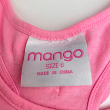 Load image into Gallery viewer, Girls Mango, casual summer dress, flamingo, GUC, size 6, L: 61cm