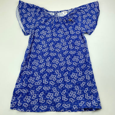 Girls Target, floral cotton casual dress, FUC, size 6, L: 54cm