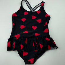 Load image into Gallery viewer, Girls TINY TRIBE, black &amp; red swim one-piece, GUC, size 7,  