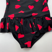 Load image into Gallery viewer, Girls TINY TRIBE, black &amp; red swim one-piece, GUC, size 7,  
