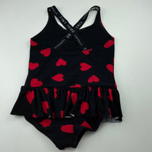 Load image into Gallery viewer, Girls TINY TRIBE, black &amp; red swim one-piece, GUC, size 7,  