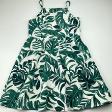 Load image into Gallery viewer, Girls Bardot Junior, green &amp; white summer party dress, EUC, size 8, L: 68cm