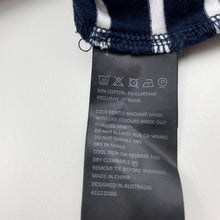 Load image into Gallery viewer, Girls Bardot Junior, navy &amp; white stretchy casual dress, FUC, size 8, L: 59cm
