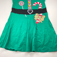 Load image into Gallery viewer, Girls B&amp;L, stretchy Christmas novelty dress, FUC, size 16, L: 78cm