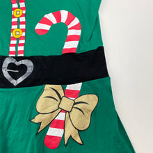 Load image into Gallery viewer, Girls B&amp;L, stretchy Christmas novelty dress, FUC, size 16, L: 78cm