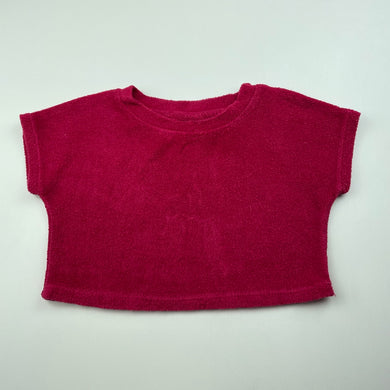 Girls Anko, terry short sleeve top, GUC, size 1,  