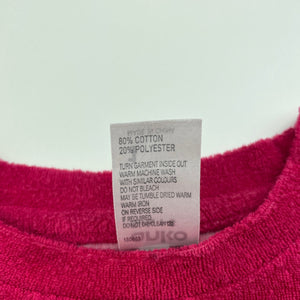 Girls Anko, terry short sleeve top, GUC, size 1,  