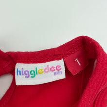 Load image into Gallery viewer, Girls Higgledee, red &amp; silver tiered party dress, GUC, size 1, L: 48cm