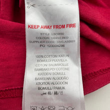 Load image into Gallery viewer, Boys LYLE &amp; SCOTT, red cotton t-shirt / top, FUC, size 3,  