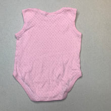 Load image into Gallery viewer, Girls pink, pointelle bodysuit / romper, GUC, size 0,  