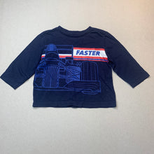 Load image into Gallery viewer, Boys Target, navy cotton long sleeve t-shirt / top, EUC, size 1,  