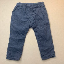 Load image into Gallery viewer, Boys H&amp;M, lined corduroy cotton pants, adjustable, Inside leg: 28cm, GUC, size 1,  