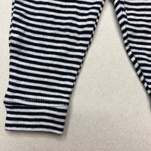 unisex Anko, striped soft cotton leggings / bottoms, EUC, size 0000,  