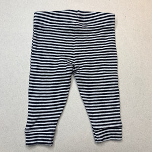 unisex Anko, striped soft cotton leggings / bottoms, EUC, size 0000,  