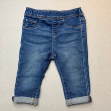 Load image into Gallery viewer, unisex Target, stretch knit denim pants, elasticated, FUC, size 0,  