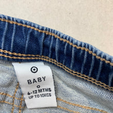 Load image into Gallery viewer, unisex Target, stretch knit denim pants, elasticated, FUC, size 0,  