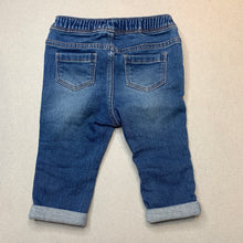Load image into Gallery viewer, unisex Target, stretch knit denim pants, elasticated, FUC, size 0,  