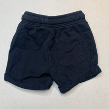 Load image into Gallery viewer, Boys Dymples, black cotton shorts, elasticated, GUC, size 00,  