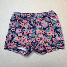 Load image into Gallery viewer, Girls H&amp;T, floral stretch cotton shorts, adjustable, GUC, size 6,  