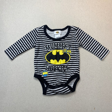 Boys DC Comics, Batman bodysuit / romper, EUC, size 0000,  