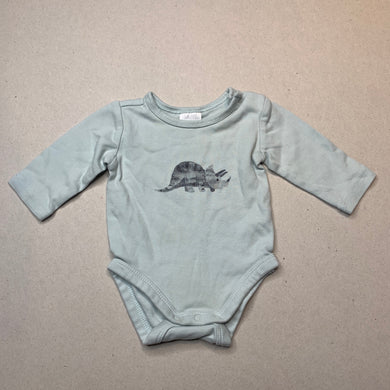 unisex Target, soft cotton bodysuit / romper, GUC, size 0000,  