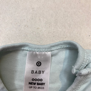 unisex Target, soft cotton bodysuit / romper, GUC, size 0000,  