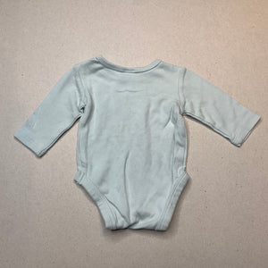 unisex Target, soft cotton bodysuit / romper, GUC, size 0000,  