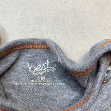 Load image into Gallery viewer, Boys Best Beginnings, grey cotton bodysuit / romper, FUC, size 3 months,  