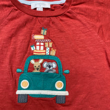 Load image into Gallery viewer, Boys purebaby, organic cotton Christmas t-shirt / top, GUC, size 0,  