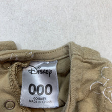 Load image into Gallery viewer, Boys Disney, Mickey Mouse stretchy romper, GUC, size 000,  