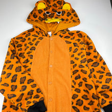 Load image into Gallery viewer, Boys novelty, fleece animal print one-piece / costume, FUC, size 10-14,  