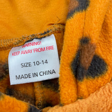 Load image into Gallery viewer, Boys novelty, fleece animal print one-piece / costume, FUC, size 10-14,  
