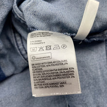 Load image into Gallery viewer, Girls H&amp;M, blue stretch denim jacket, GUC, size 11,  