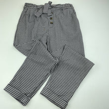 Load image into Gallery viewer, Girls H&amp;M, black &amp; white pants, elasticated, Inside leg: 51cm, GUC, size 10,  