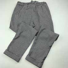 Load image into Gallery viewer, Girls H&amp;M, black &amp; white pants, elasticated, Inside leg: 51cm, GUC, size 10,  