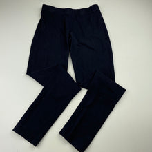 Load image into Gallery viewer, Girls Target, navy organic cotton blend leggings, Inside leg: 60cm, GUC, size 10,  
