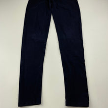 Load image into Gallery viewer, Girls Target, navy organic cotton blend leggings, Inside leg: 60cm, GUC, size 10,  
