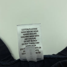 Load image into Gallery viewer, Girls Target, navy organic cotton blend leggings, Inside leg: 60cm, GUC, size 10,  