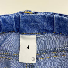Load image into Gallery viewer, Girls Target, lightweight stretch denim jeans, adjustable, Inside leg: 40cm, FUC, size 4,  