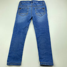 Load image into Gallery viewer, Girls Target, lightweight stretch denim jeans, adjustable, Inside leg: 40cm, FUC, size 4,  