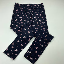 Load image into Gallery viewer, Girls Target, stretchy floral leggings, Inside leg: 56cm, GUC, size 10,  