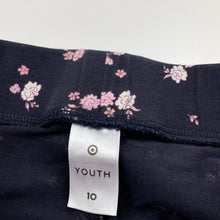 Load image into Gallery viewer, Girls Target, stretchy floral leggings, Inside leg: 56cm, GUC, size 10,  