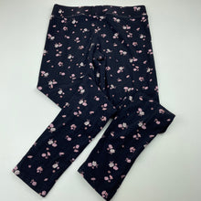 Load image into Gallery viewer, Girls Target, stretchy floral leggings, Inside leg: 56cm, GUC, size 10,  