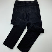 Load image into Gallery viewer, Girls Target, black stretchy denim leggings, Inside leg: 58cm, GUC, size 10,  