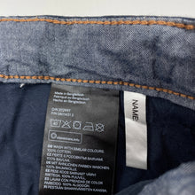 Load image into Gallery viewer, Boys H&amp;M, navy lightweight cotton chino pants, adjustable, Inside leg: 51cm, GUC, size 7,  