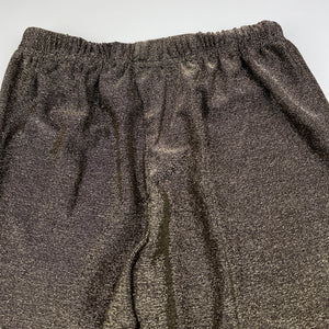 Girls Breakout Kids, metallic gold/black stretchy cropped pants, Inside leg: 30cm, EUC, size 5-6,  