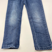 Load image into Gallery viewer, Girls H&amp;T, blue stretch denim jeans, adjustable, Inside leg: 46cm, FUC, size 5,  