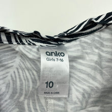 Load image into Gallery viewer, Girls Anko, black &amp; white cotton top, EUC, size 10,  