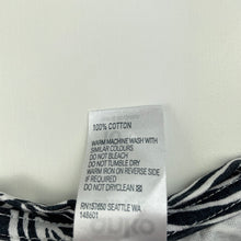 Load image into Gallery viewer, Girls Anko, black &amp; white cotton top, EUC, size 10,  