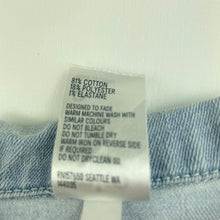 Load image into Gallery viewer, Girls Anko, blue stretch denim jacket, poppers, FUC, size 2,  